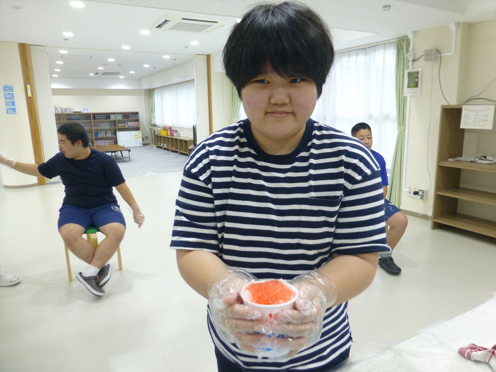 0827ミニ行事 かき氷 (23)